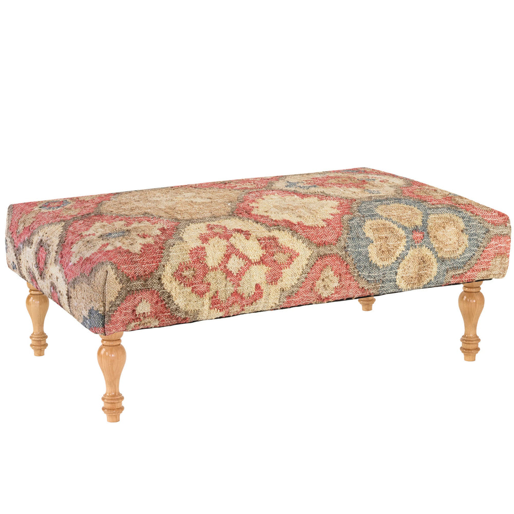 Pali Custom Rug Ottoman | Multi