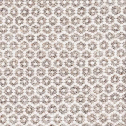 Honeycomb Ivory/Grey Handwoven Wool Custom Rug Swatch