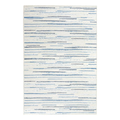 Elwood Blue Machine Washable Rug