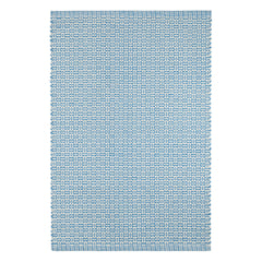 Miss Muffet French Blue Handwoven Cotton Rug