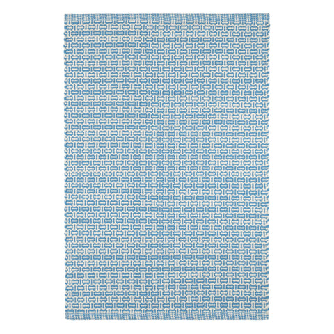Miss Muffet Handwoven Cotton Rug | French Blue