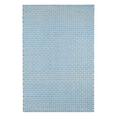 Miss Muffet Handwoven Cotton Rug | French Blue