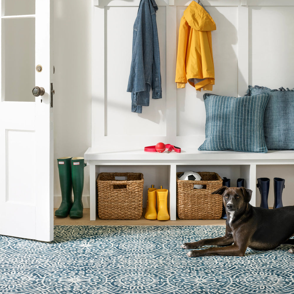 Temple Ink Machine Washable Rug | Ink