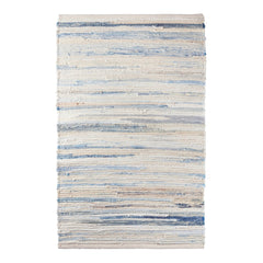 Denim Rag Handwoven Cotton Rug | Blue