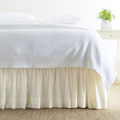 Classic Hemstitch Ivory Bed Skirt