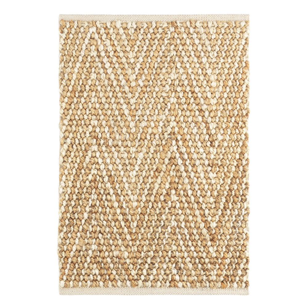 Meghan Handwoven Jute Rug | Ivory/Natural