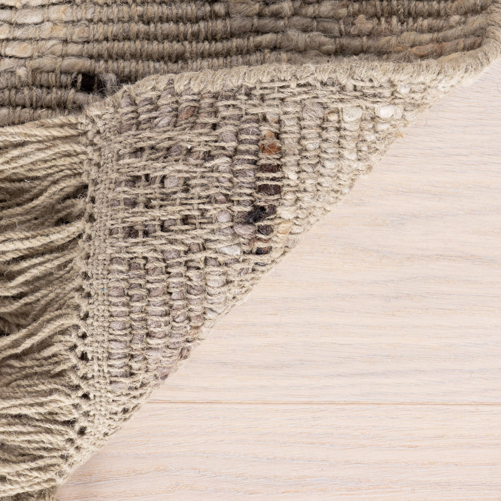 Cullen Hand Woven Wool Rug | Khaki Green