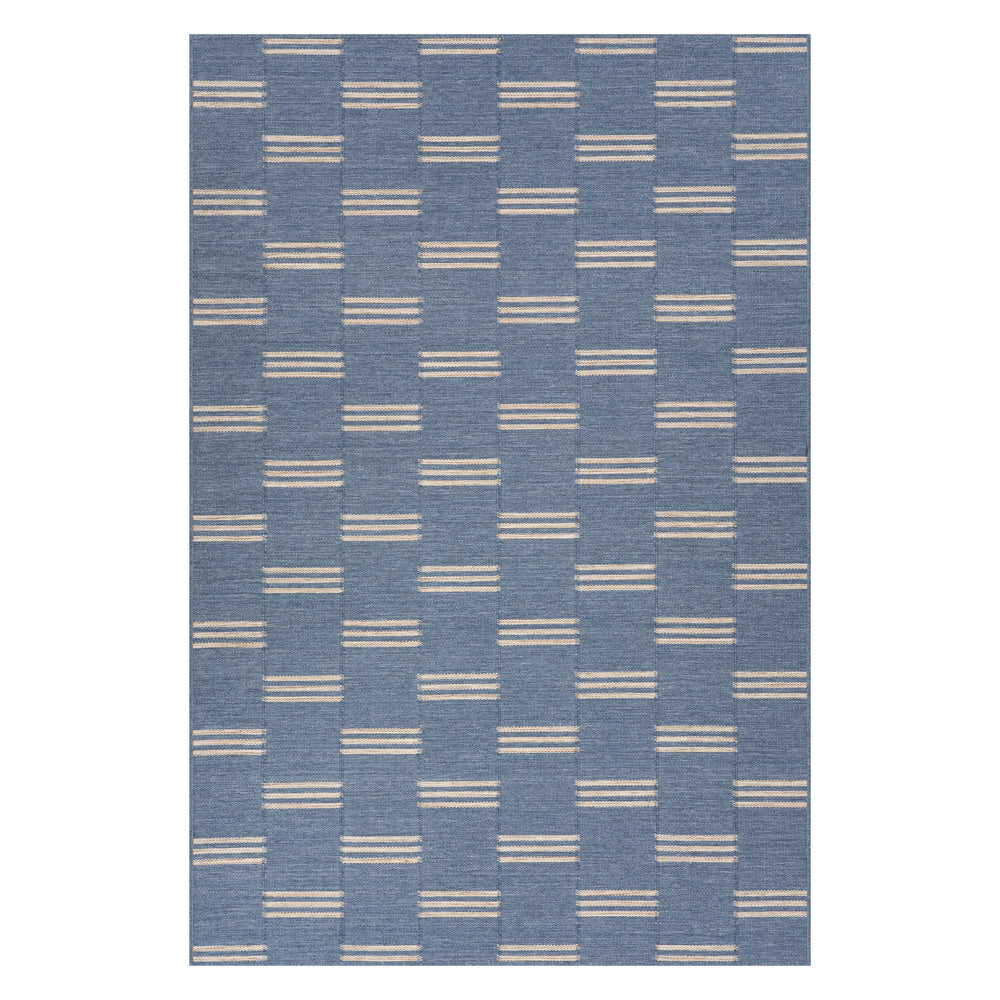 Ondine Coastal Indoor/Outdoor Custom Rug | Blue