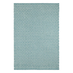 Miss Muffet Handwoven Cotton Rug | Teal