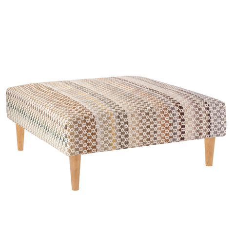 Poppy Rug Ottoman | Natural