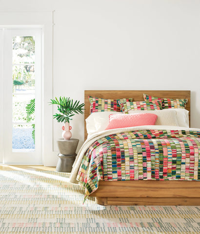 Penelope Stripe Multi Coverlet Sham