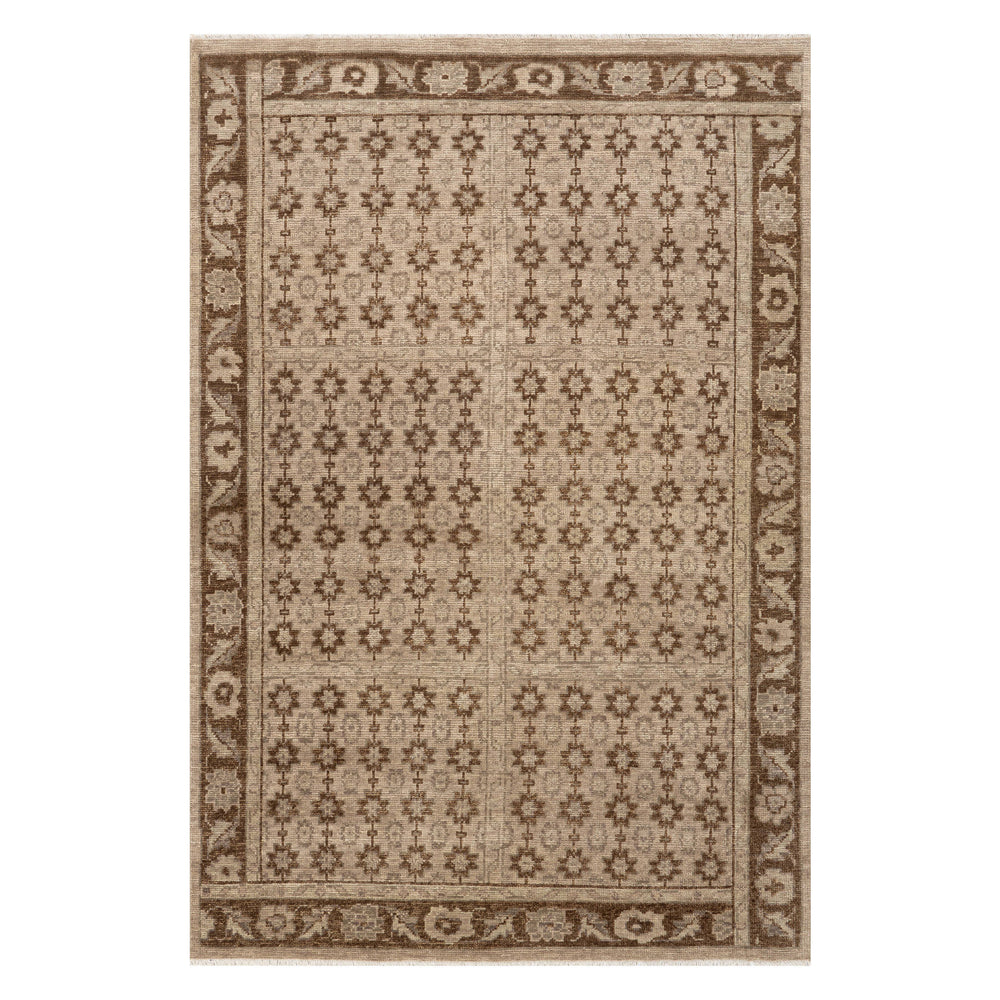 McGuire Hand Knotted Wool-Blend Rug | Sepia Brown