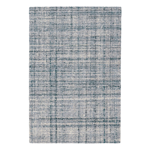 Harris Hand Micro Hooked Wool Rug | Blue/Ivory