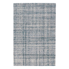 Harris Hand Micro Hooked Wool Rug | Blue/Ivory