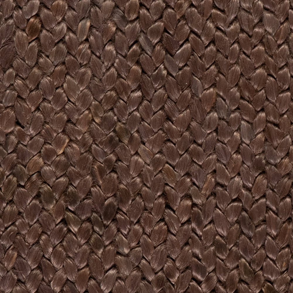 Thale Textured Handmade Jute Rug Swatch | Chocolate Brown
