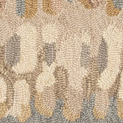 Paint Chip Natural Hand Micro Hooked Wool Rug Swatch