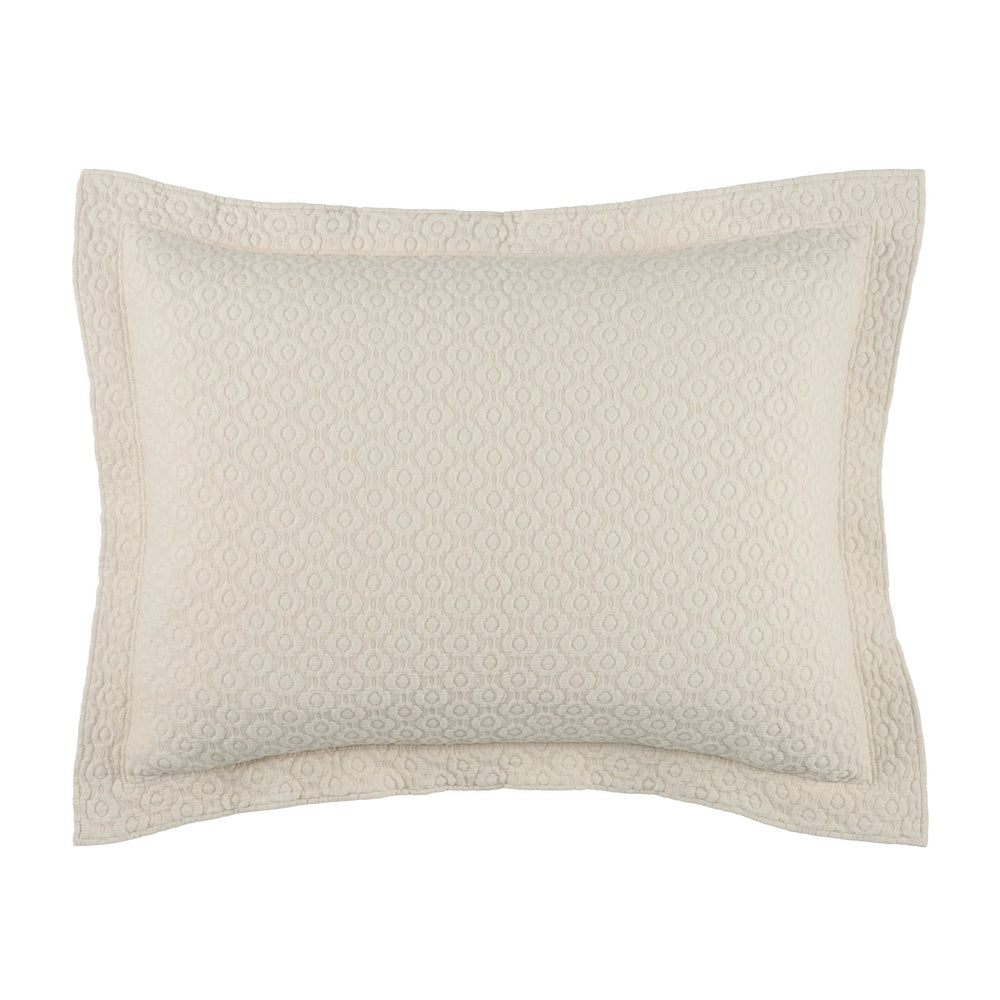 Intaglio Matelasse Sham | Ivory