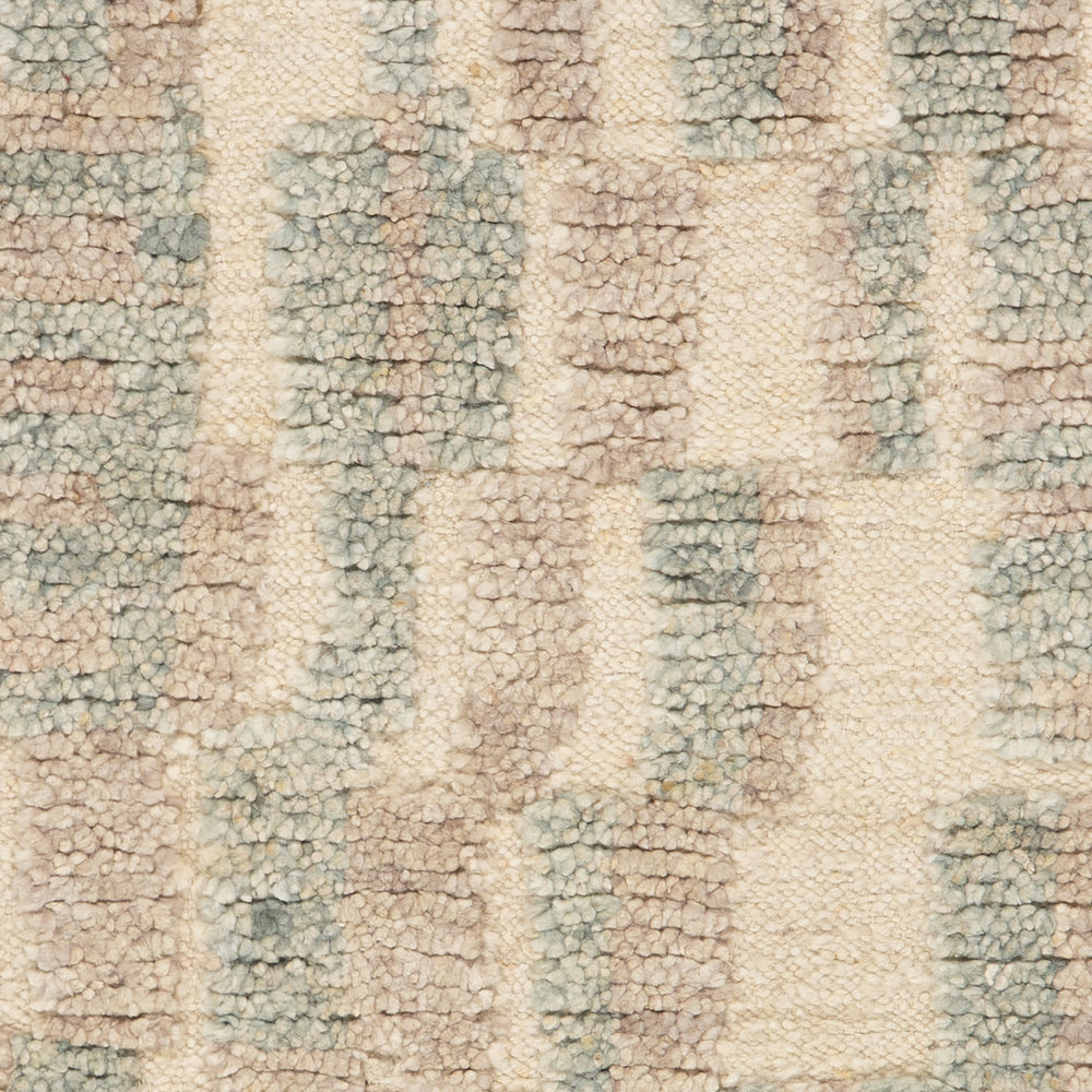 Lalita Abstract Bohemian Rug Swatch | Teal