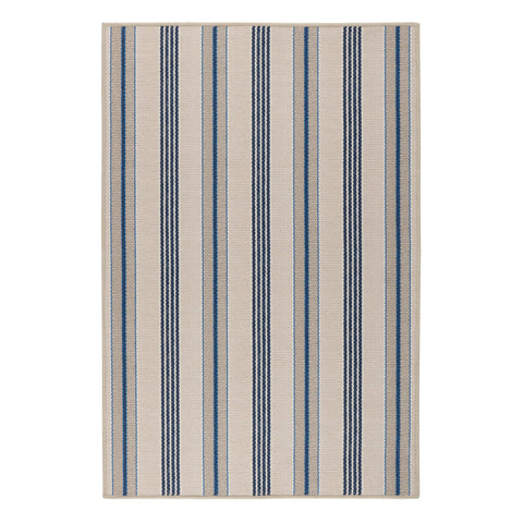 Nimes Ticking Neutral Machine Washable Rug