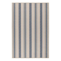 Nimes Ticking Machine Washable Rug | Neutral