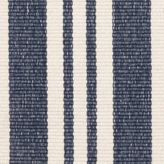 Irving Stripe Handwoven Cotton Rug Swatch | Ivory
