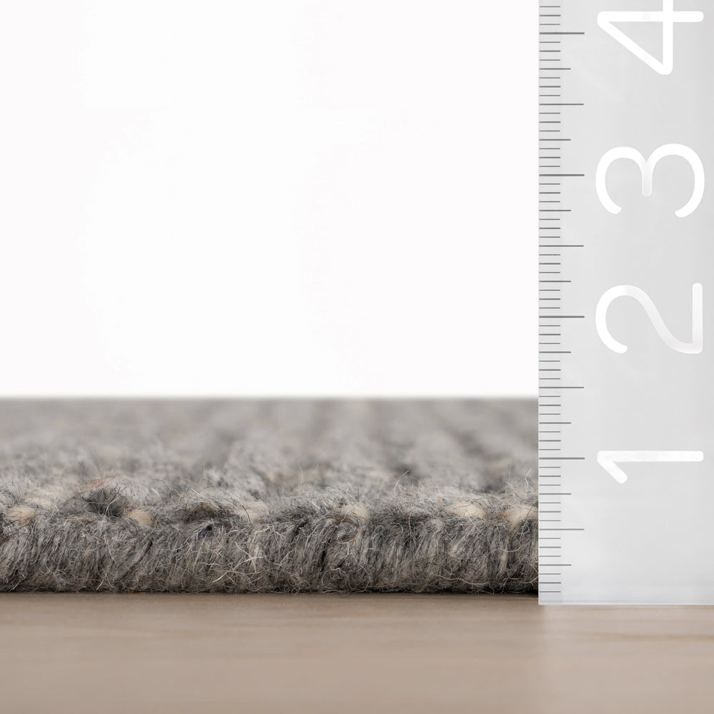 Rory Hand Loomed Wool-Blend Rug | Grey