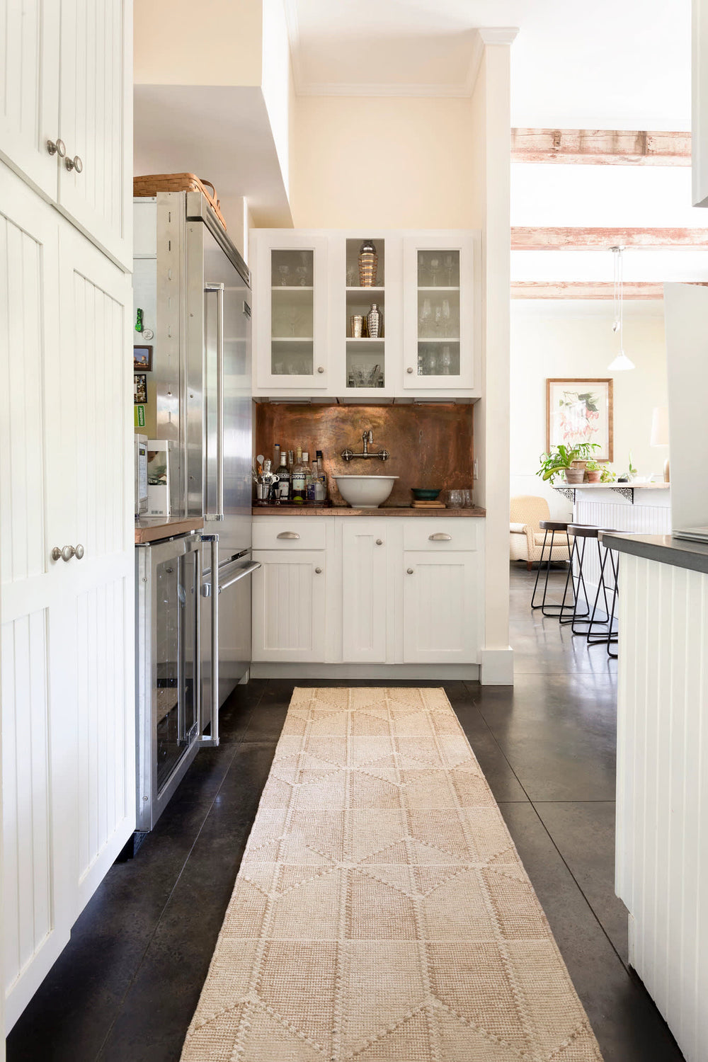 Ojai Hand Loom Knotted Cotton Rug | Wheat