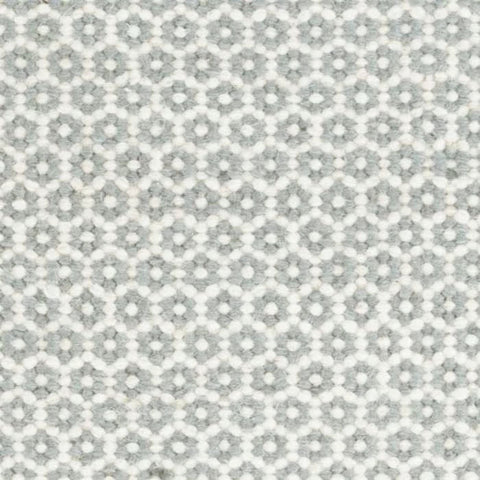 Honeycomb French Blue/Ivory Handwoven Wool Rug Swatch