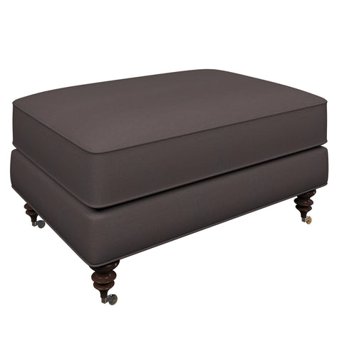 Norfolk Ottoman | Estate Linen Shale