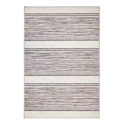 Ellington Stripe Machine Washable Rug | Grey
