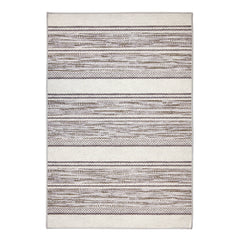 Ellington Stripe Machine Washable Rug | Grey