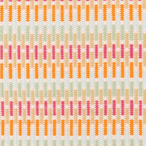 Candy Stripe Multi Handwoven Indoor/Outdoor Rug Swatch