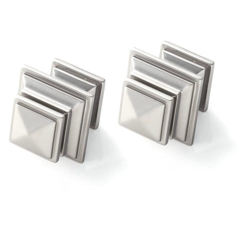 Square Satin Nickel Finials