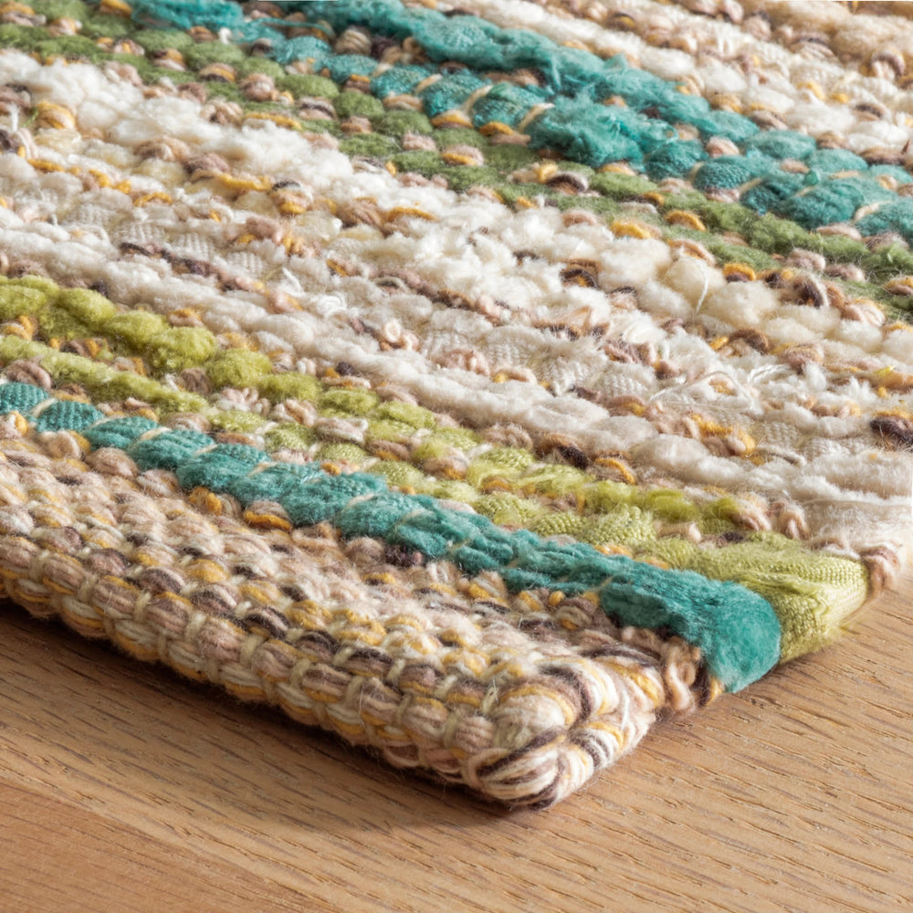 Francisco Handwoven Cotton Rug | Green