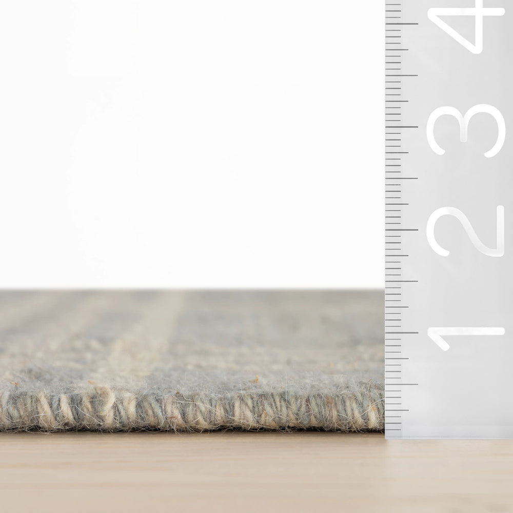 Mason Hand Woven Wool Rug | Slate Blue