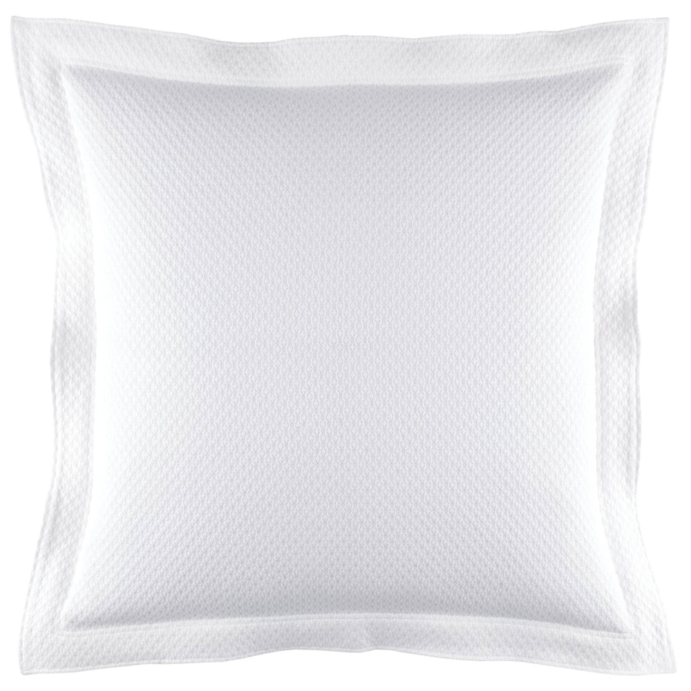 Petite Trellis Matelasse Sham | White