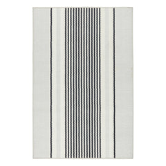 Gunner Stripe Grey Machine Washable Rug