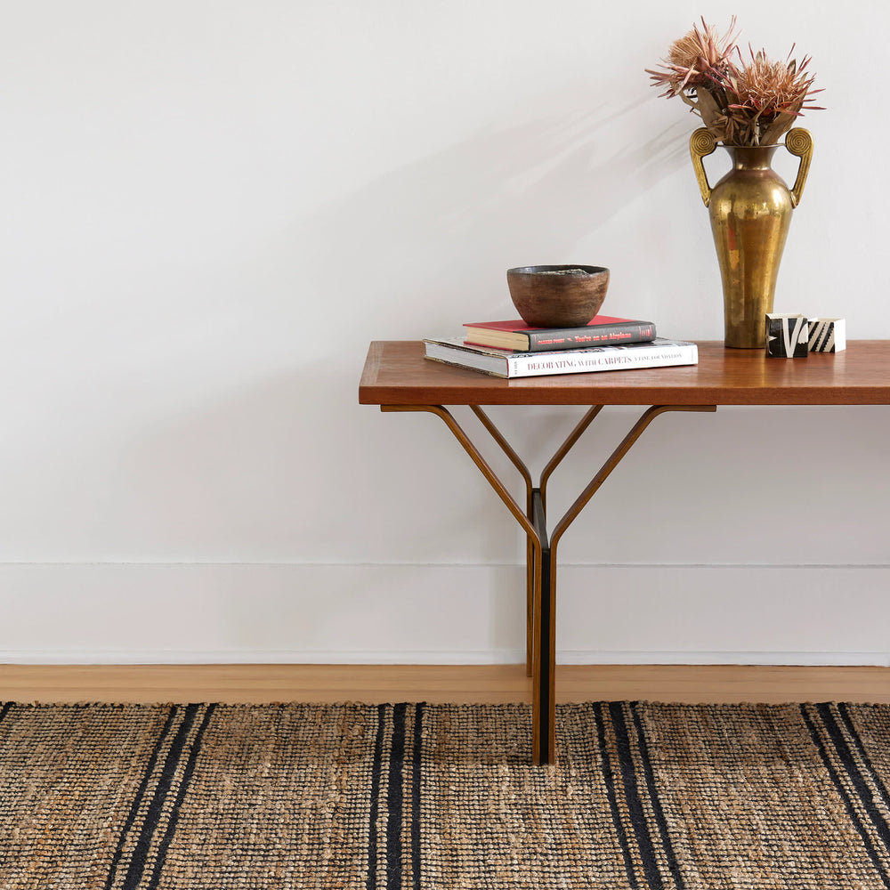 Arbor Handwoven Jute Rug | Black