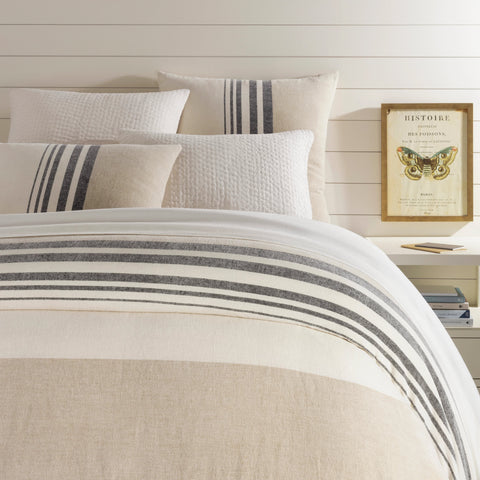 Linen Chenille Stripe Duvet Cover