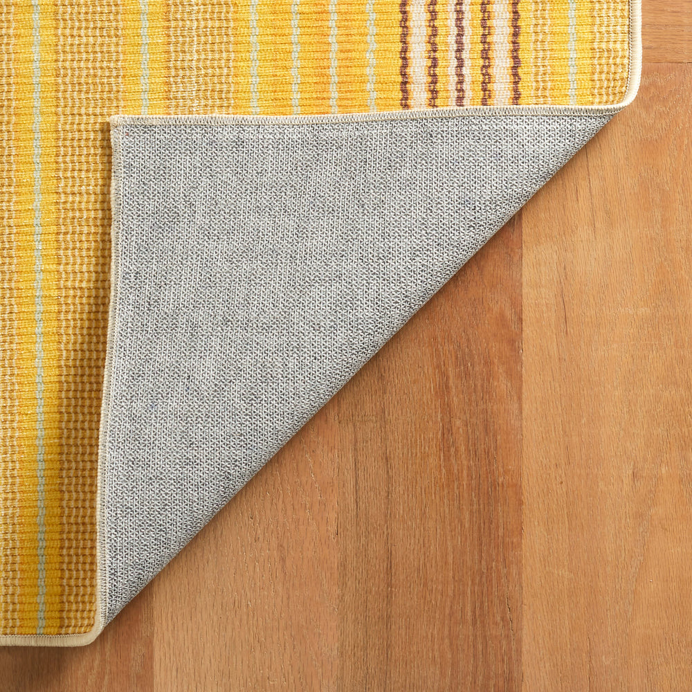 Sunflower Ticking Machine Washable Rug | Multicolor