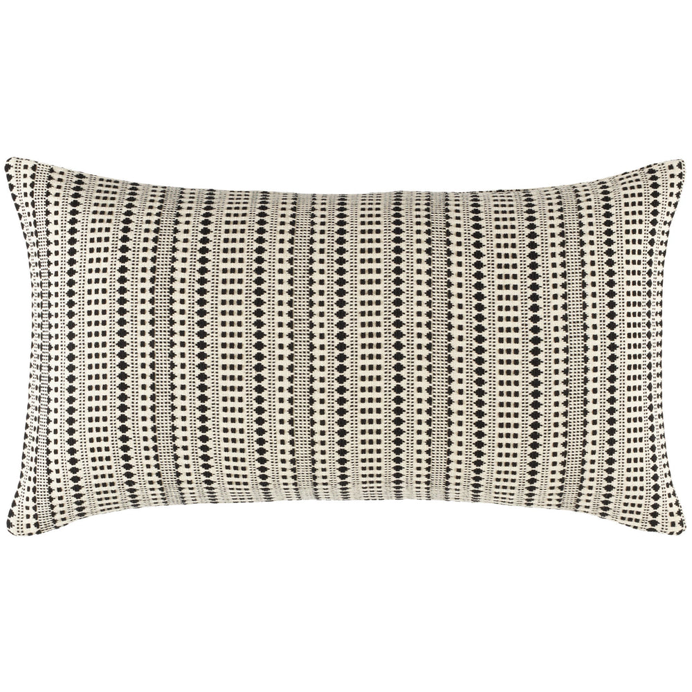 Fira Jacquard Black Coverlet Sham