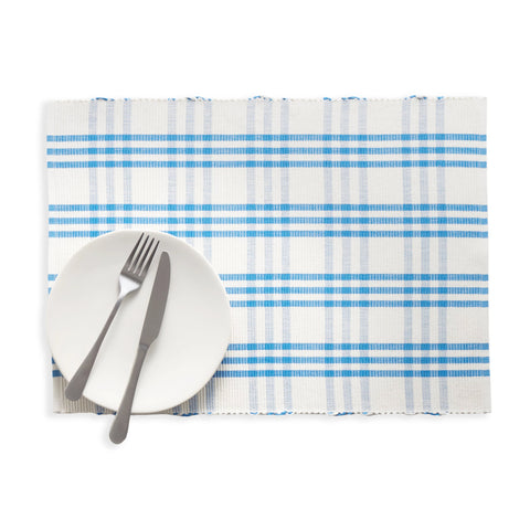 Beaumont Plaid French Blue Placemat Set of 4