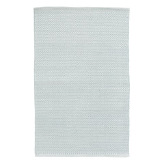 Herringbone Handwoven Indoor/Outdoor Rug | Light Blue/Ivory