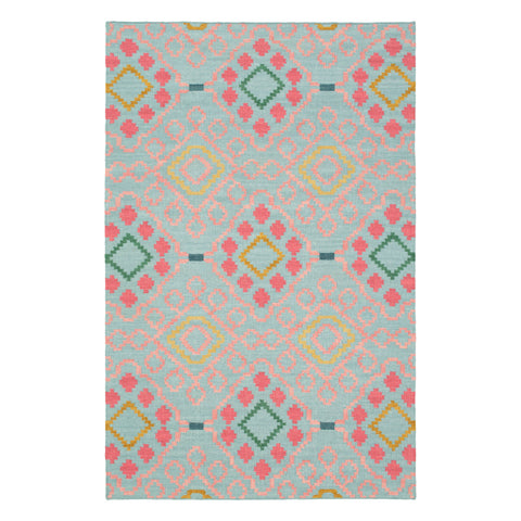 Jelly Roll Handwoven Wool Rug | Multi