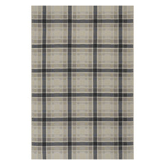 Mesael Modern Plaid Indoor Rug | Blue