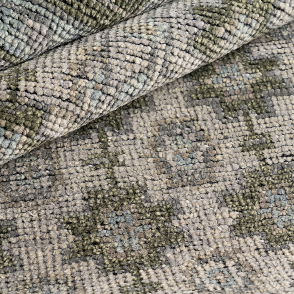 McGuire Hand Knotted Wool-Blend Rug | Mineral Green