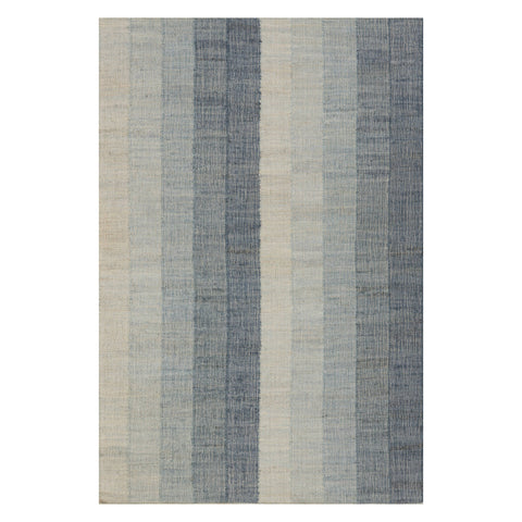 Tayo Modern Striped Indoor Rug | Blue