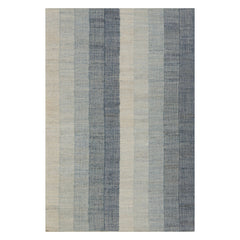 Tayo Modern Striped Indoor Rug | Blue