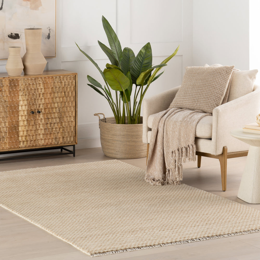 Pierce Hand Knotted Wool Rug Swatch | Wheat
