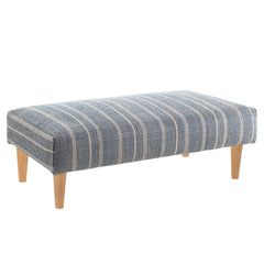 Samson Rectangle Rug Ottoman | Navy